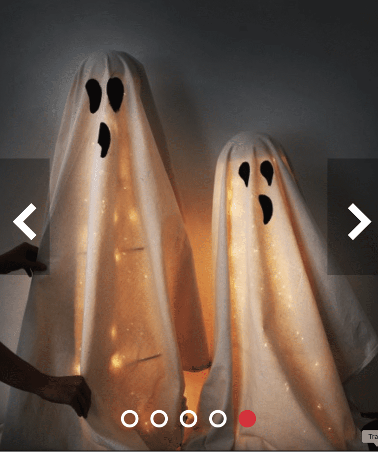 Tomato Cage Ghost Decorations