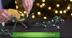 Fixing LED lights with the tool